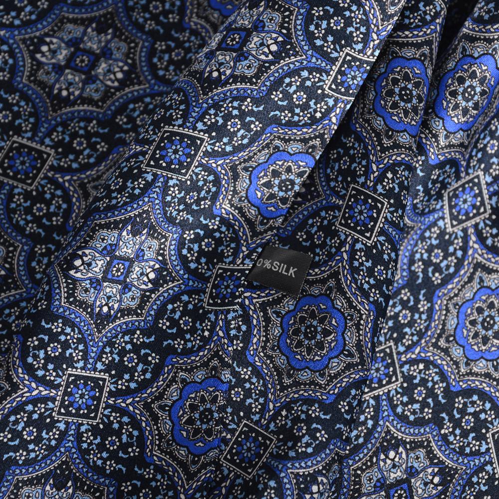 BYSIFA|Grey Blue Silk Cravat Scarf Men Winter Fashion 100% Silk Male Long Scarves Cravats Brand Soft Long Scarf Tie 160*26cm