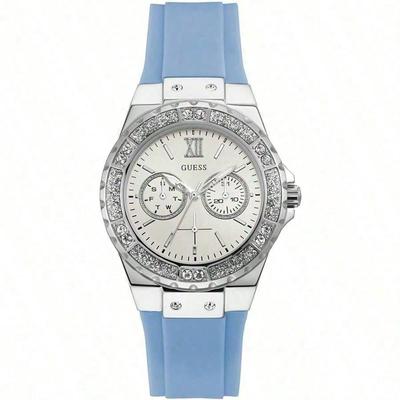 Ladies' Quartz Watch - Stainless Steel Case Rubber Strap Daily/Sports Pointer Display W1053L5