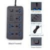 Power Strip With 6 AC Sockets & 3 USB 1 Type C Port 6FT Extension Cord Surge Protector for Home