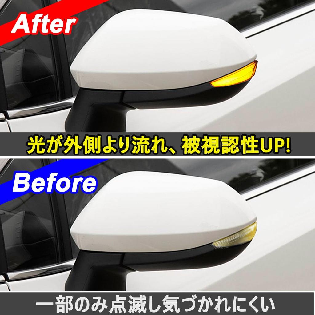 Inspection Fully Flashing Mirror Turn Signal Sequential Unit for Toyota Yaris Cross Universal Switching Flowing Turn Flashing Door Side Sequential