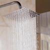 8 Stainless Steel High Quality Square Top Rainfall Shower Head Big Round Shower Head Suitable Household Bathroom Supplies Tools