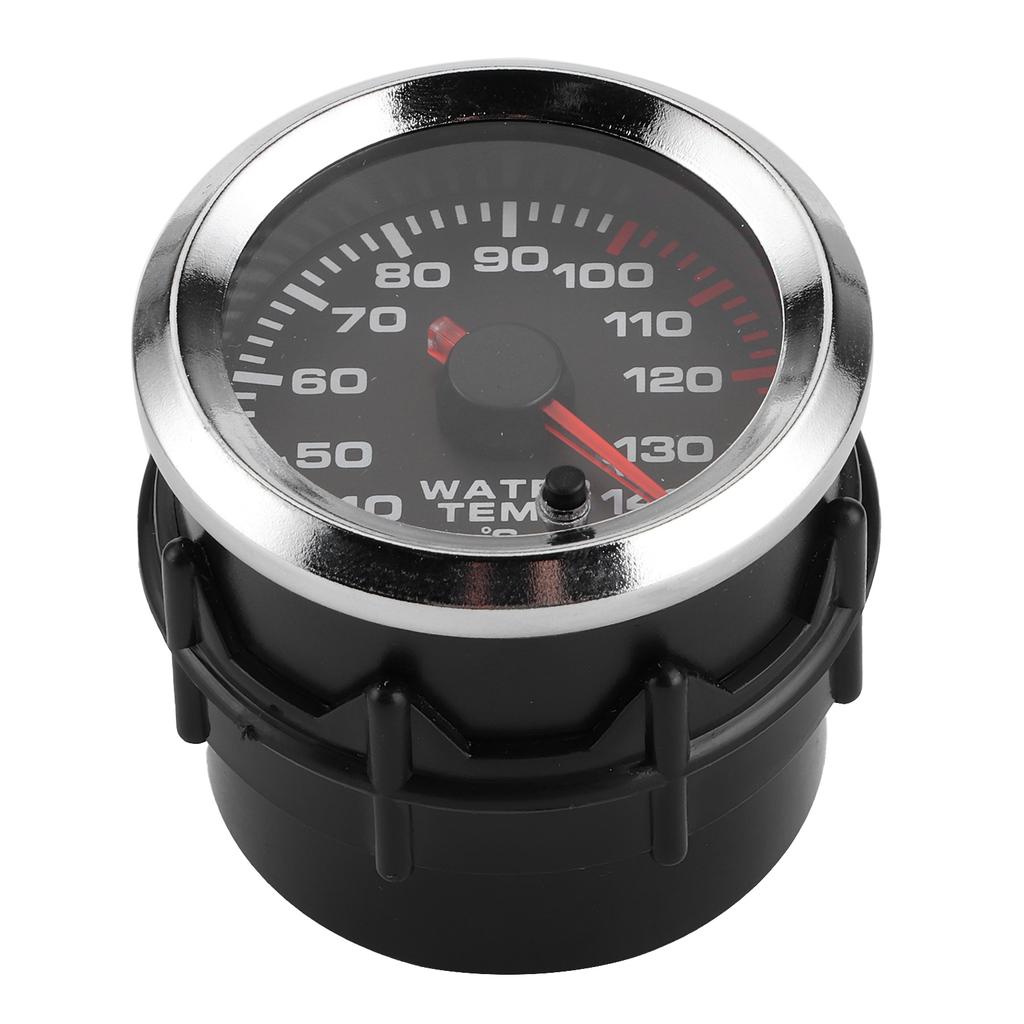 Universal Water Temp Gauge Temperature Meter 7 Color LED Display 52mm 12V W Sensor 40 140 Celsius