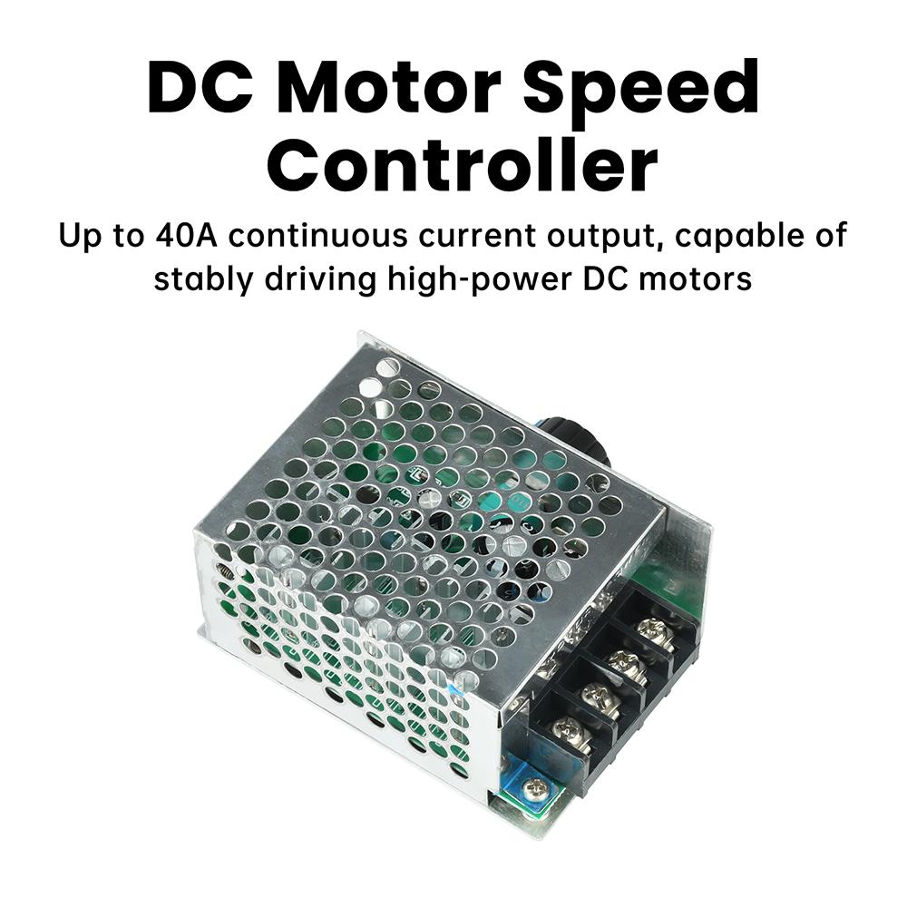 DC 9-55V DC Motor Speed Regulator 9V 12V 24V 36V 48V High Power Drive Module PWM Motor Speed Controller 40A Current Regulator