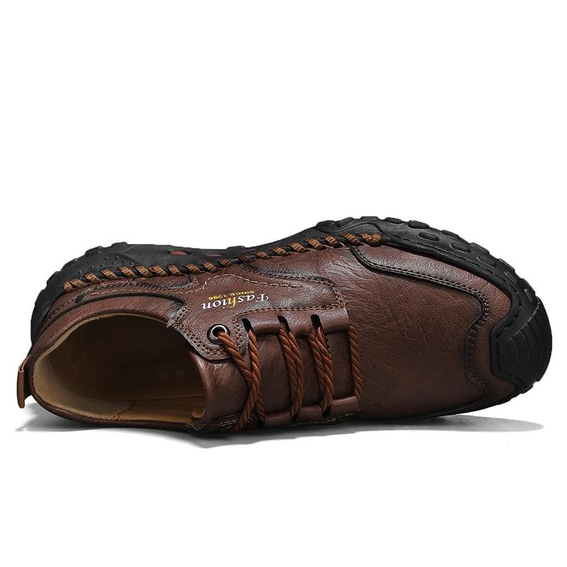 39-48 Scarpe Casual da Uomo in Pelle Fatte a Mano Morbide Scarpe da Lavoro Stivaletti alla Caviglia in Pelle Taglia Grande Mocassini da Guida Scarpe