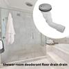Shower Tray Drain Fitting With Odor Prevention Hair Strainer and Drain Elbow for Bathroom Floor Drainage System