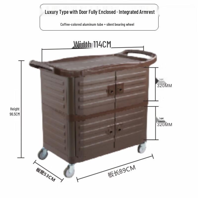 Jundingying 3-Layer Insulated Commercial Food Delivery Cart