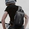Men's Anti-Theft Chest Sling Bag Durable Oxford Fabric Motorcycle & Casual Sport Crossbody Bag Dual Zipper Compartments
