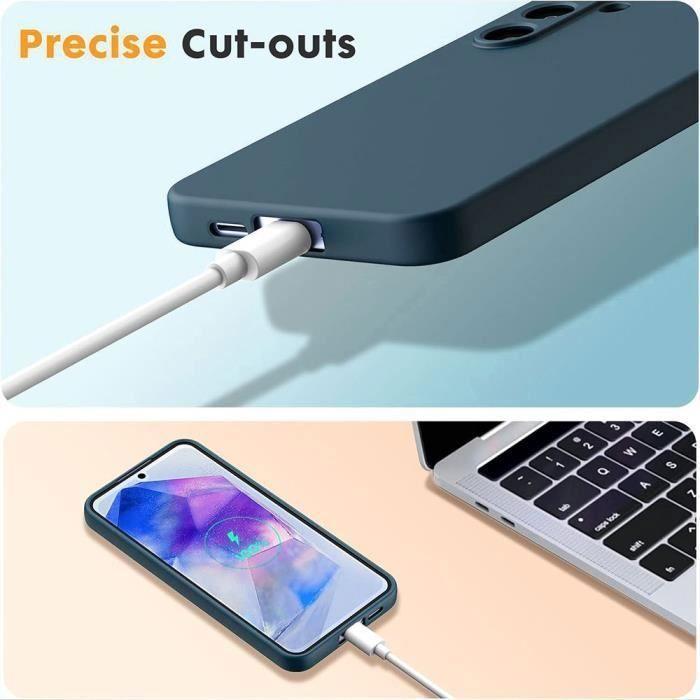 Silicone Case - Booling - for Samsung Galaxy A35 5G - Soft Protection - Anti-Scratch - 2 Tempered Glass