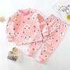 2026 Summer Children Full Sleeve Underwear Suits Baby Spring O-Neck Cartoon Cotton Pajama Set Long Pant Kids Home Wear Clothing Suit for Girl Boy
