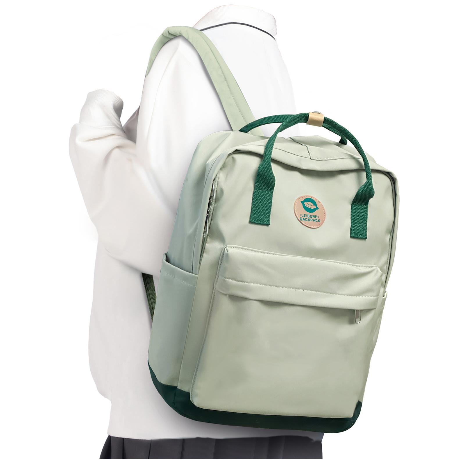 

Школьные рюкзаки с защитой от краж для подростков, для мальчиков и девочек, для старшей школы, для отдыха, повседневная сумка, дорожный рюкзак для ноутбука для женщин светло-зеленый