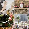 5Yards/Roll Imitation Pearl Beads Chains Round Beads String Line Chains For DIY Wedding Party Decor Jewelry Making Accessories