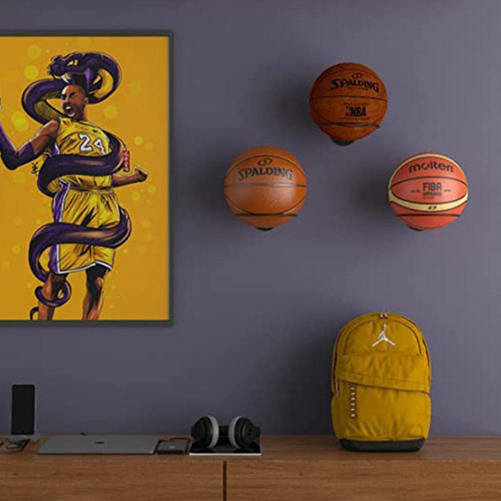 1Pc Basketball Volleyball Soccer Display Holders Home Ball Rack On The Wall Ball Rack Put The Ball Rack Football Display Racks