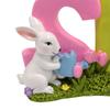 Easter Spring Rabbit Statue Table Decoration Tabletop Figurine for Home Party