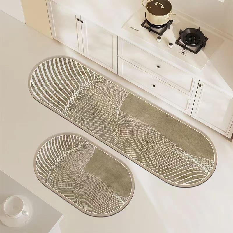 

Коврик для кухни Длинный диатомитовый кухонный коврик Мягкие моющиеся ковры Противоскользящий коврик для входа в ванную комнату 40x60cm