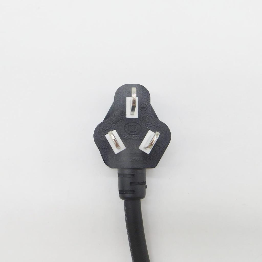 Pure Copper Grooved Three-Pin Power Cord, C15 Switch Standard