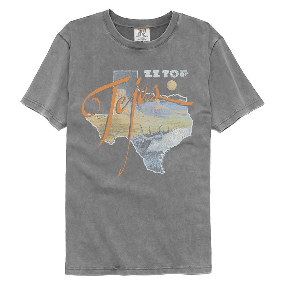 ZZ Top Tejas Gray Comfort Colors Music Shirt