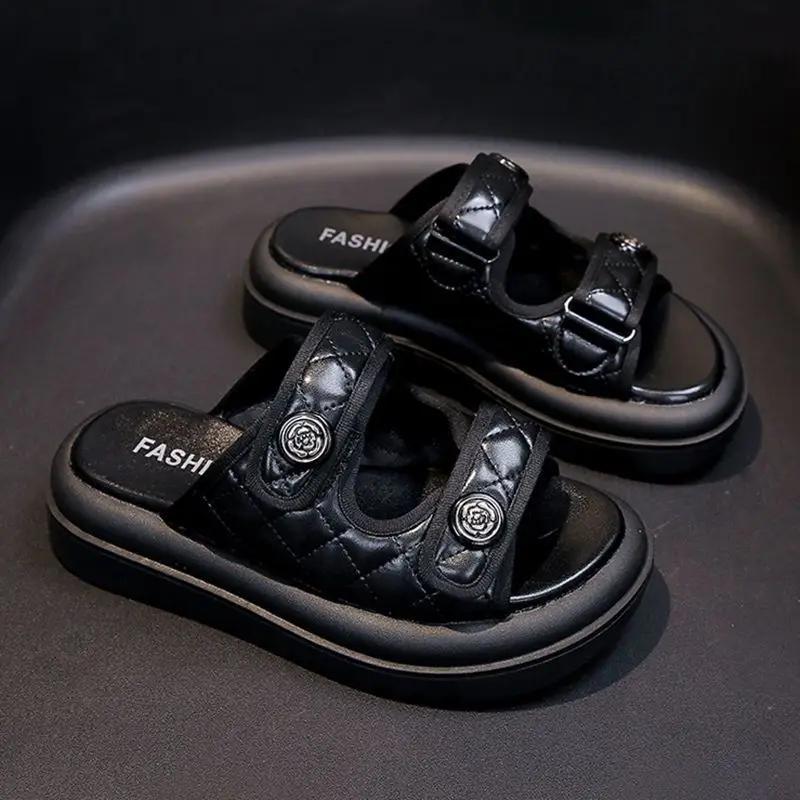 

Модные женские тапочки и женские сандалии Толстые шлепанцы Высота Обувь на платформе По акции Нескользящие Повседневные 39 Хлопушки Распродажа Новая Мода 40