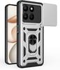 Armor Case For Honor 600 Lite 400 Pro 200 Lite X8D X9D X7D X8C X7C X6D x8b x7c x5c Protective Case with Sliding Camera Cover Ring Shockproof Case