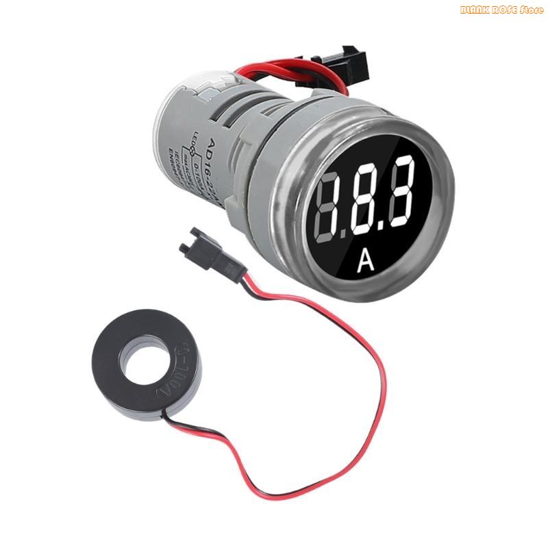 K1AE Round LED Display Current Ampermeter Voltmeter Ammeter Digital Current