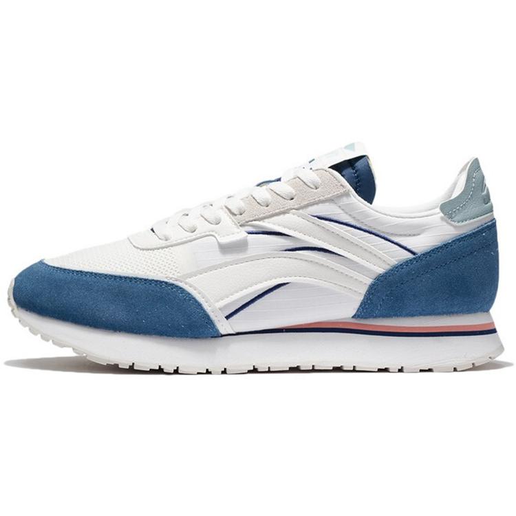 

New LiNing ChengFeng Slip Resistant Cushioning Abrasion Resistant Low Top Sports Casual Shoes White Blue AGCR195-13 39.5