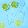 Transparent Candy Bar Lollipop Cake  Stirring  Biscuit and Chocolate Topping 100pcs Baking Accessories   Cake