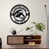 Personalized Metal Wall Art Family Name Sign Rustic Wedding Decor Custom Address Plaque Gift
