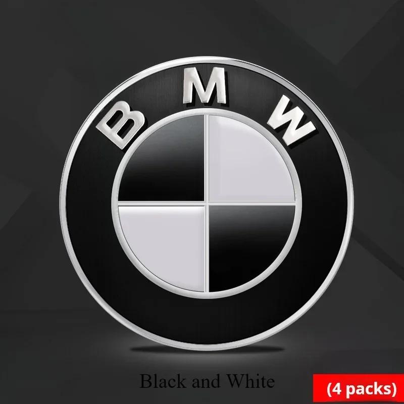 

For BMW New 2025 For BMW Hubcap 56mm/68mm Blue and White Black and White Black Knight Hubcap Car Accessories 56mm