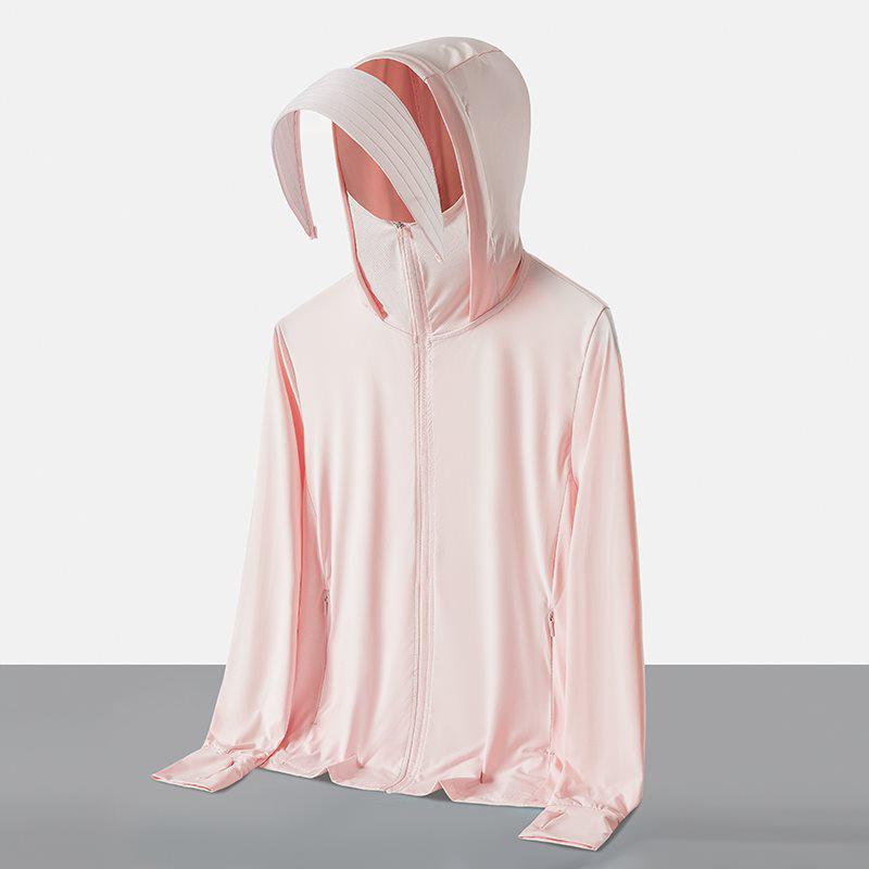 Abbigliamento con Protezione Solare UPF 100+ in Seta di Ghiaccio per Uomo e Donna - Leggero, Traspirante, Abbigliamento Estivo da Esterno, Anti-UV