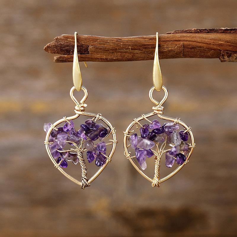 

Модные висячие серьги для женских украшений фиолетовый