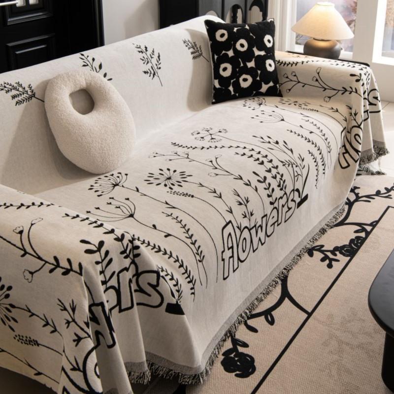 Kempování Piknik Květiny Rostliny Podložka Přehoz Deky Obývací Pokoj Pohovka Poloha Páru Moderní Přehoz Barevný Blok Deka Kryt