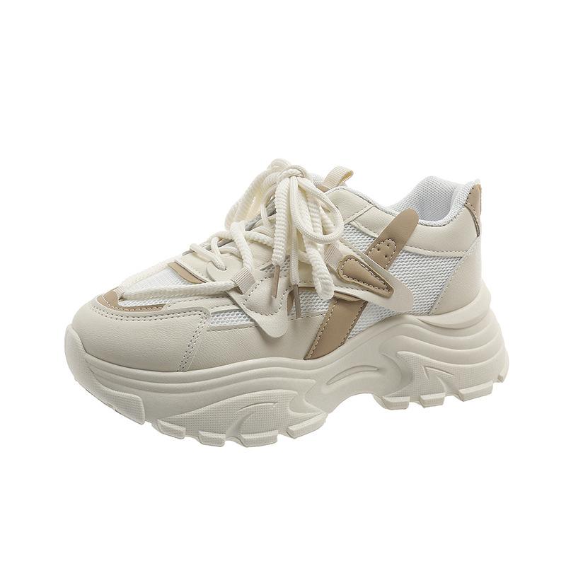 

Internet celebrity color matching platform sports shoes women s 2025 spring new versatile high sense niche casual heightening dad shoes 35