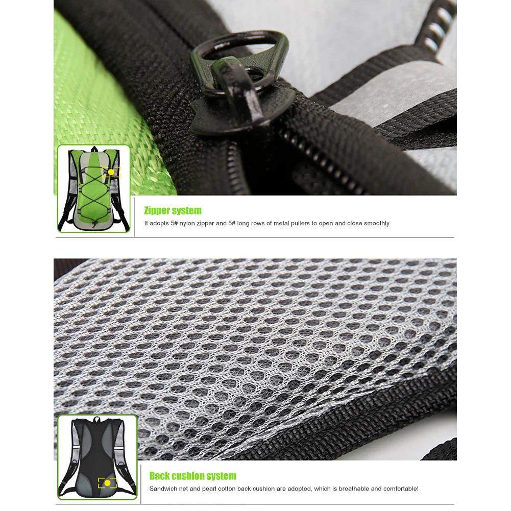 Multi-Pocket Bike Waterproof Backpack Outdoor Sports Water Bladder Bags Riding Storage Knapsack Outdoor Hiking Cycling Equipment