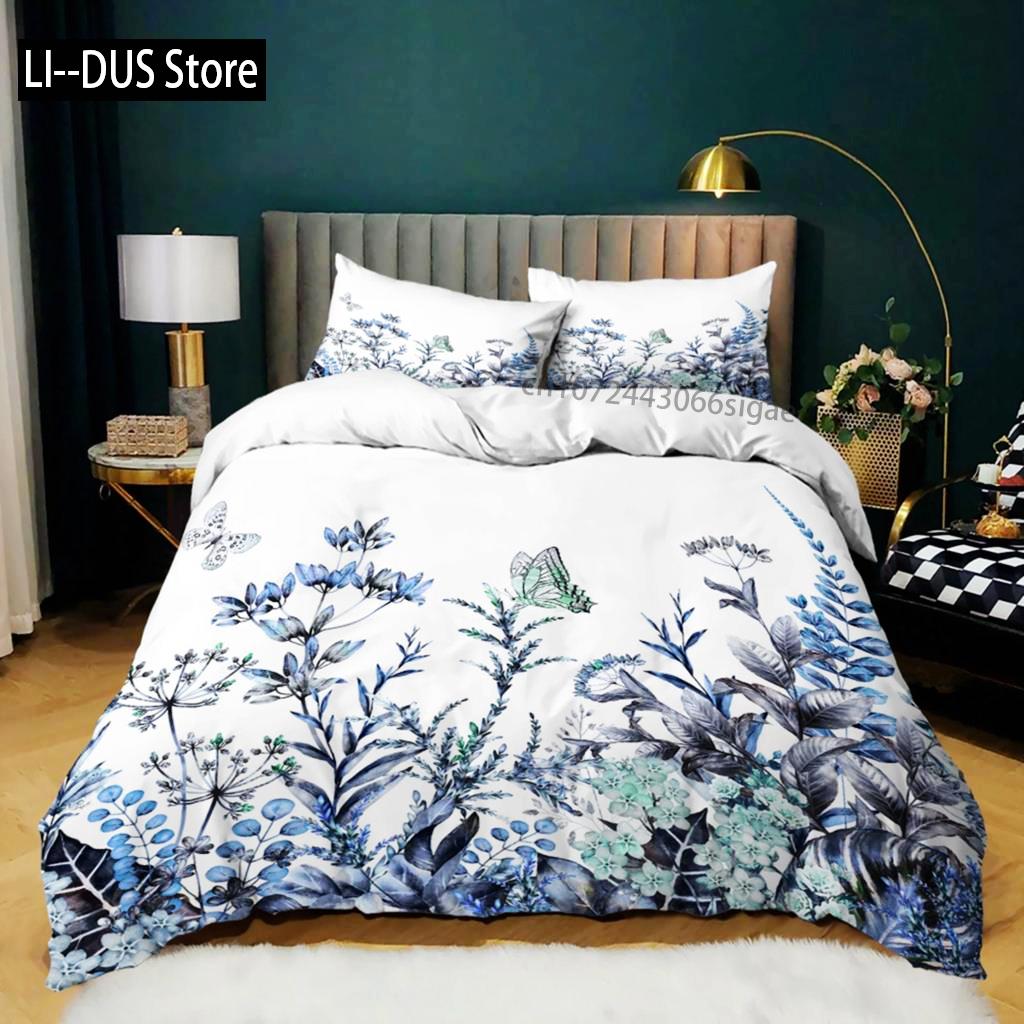 Poszewka na kołdrę Kaktusowa Rozmiar Queen King Poliester Wzór Kaktusów w Akwareli Bukiet Kolczastych Zielonych Roślin Kwitnie Zestaw Pościeli dla Dzieci