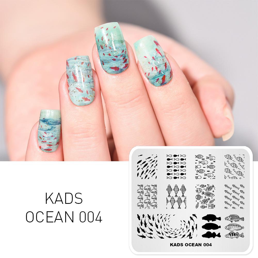 kads Nail Stamping Plates Nail Art Printer Template Stamp Nails Accessories Manicure Design Nail Art Tools Manicure Stamp