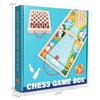 Double-Sided 4-in-1 Wooden Game Set: Chess, Five-in-a-Row, Go, Bowling - Children's Educational Toy