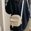 Korean Harajuku Messenger Bags Corduroy Women's Small Shoulder Bag Teenager Girl Crossbody Bag Cute Tote Student Bolsa