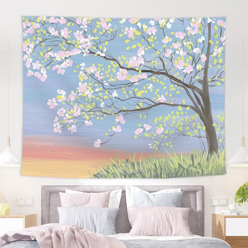 Home Decor Pink Moon Tapestry Background Fabric Oil Painting Dream Moon Room Decor Tapestry 230x180 cm alfombra de piso