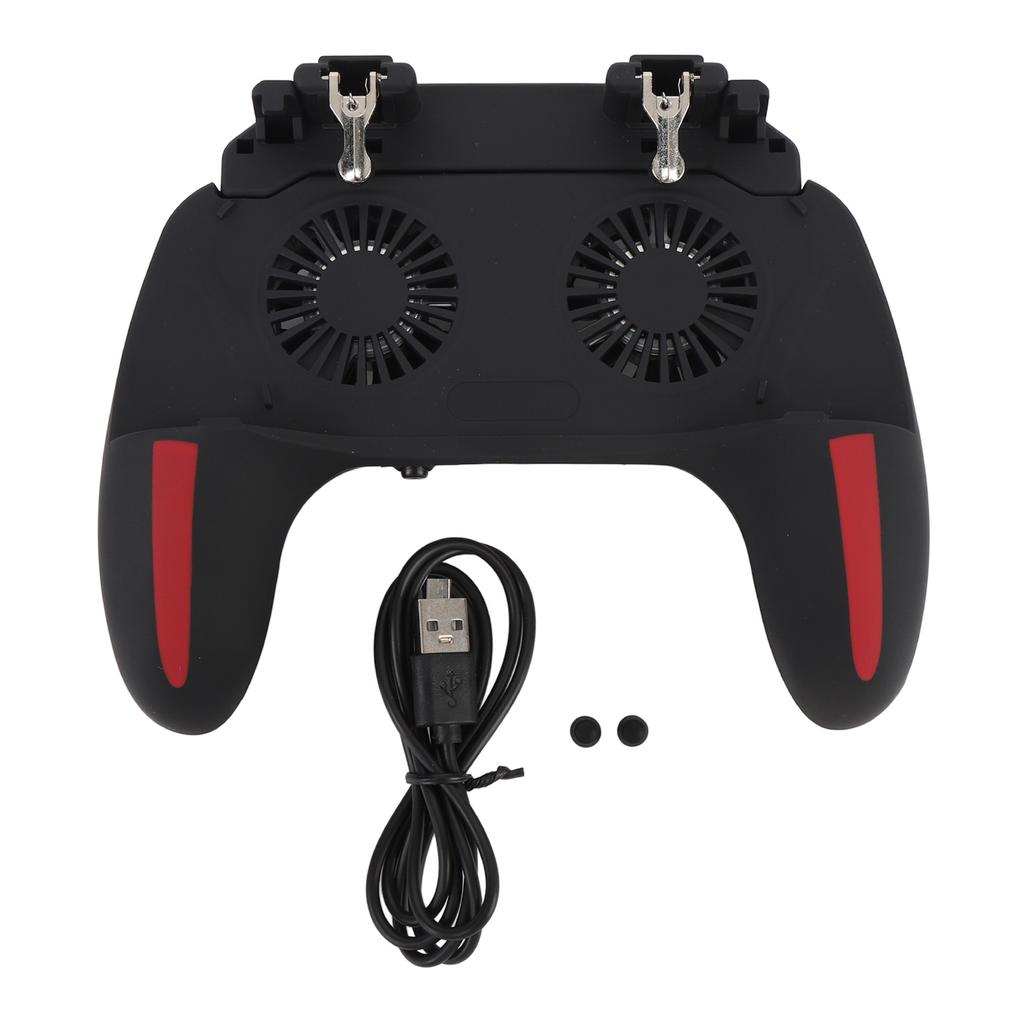 Phone Game Controller 2 Speeds Dual Fan L1 and R1 Triggers Gaming Console Grip for 4.7 to 6in Screen