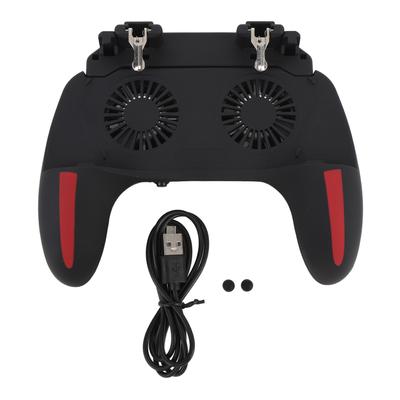 Herní ovladač pro telefon 2 rychlosti Dvojitý ventilátor Spouštěče L1 a R1 Herní konzole Grip pro obrazovku 4,7 až 6 palců