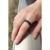 Matte Black Coiled Ring Knight Adjustable Ring