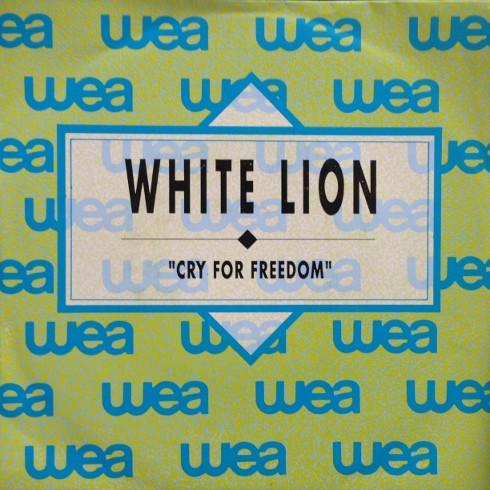 

7inch Record WHITE LION - Cry For Freedom 1219PROMO Atlantic 1989 Spain Rock Used