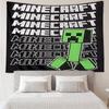 Blocky pixel game Tapestry for Bedroom Aesthetic Classroom Tapestries Wall Hanging for Living Room Dorm Office,Ideal Creative Gift