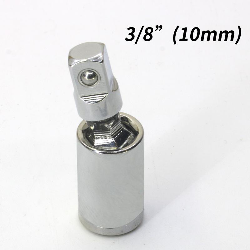Sada univerzálního kloubu 1/4" 3/8" 1/2" Úhlová ráčna s otočnou hlavou o 360° Adaptér pro prodloužení tyče Adaptér Nářadí s ohýbatelným adaptérem
