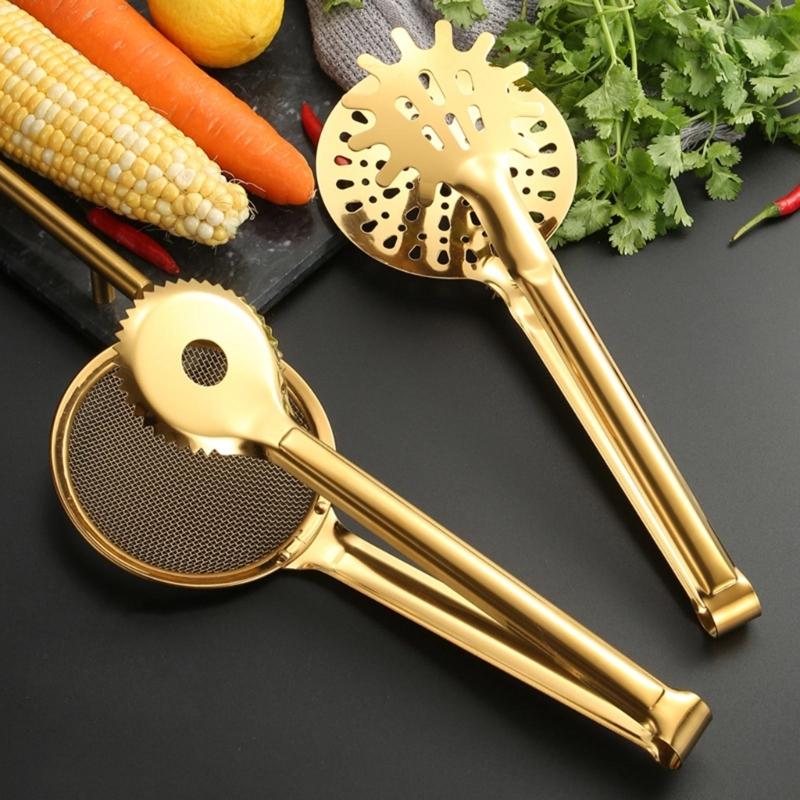 Heat Resistants Fryings Tongs Clamp Strainers Easy to Clean Fryings Food Tongs Oil Filter Food Clip for Kitchen Enthusiasts