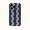 Lavender Wave Phone Case for IPhone 17AIR 16E 16 15 14 13 12 11 17 Pro Max Plus Double-layer Back Cover