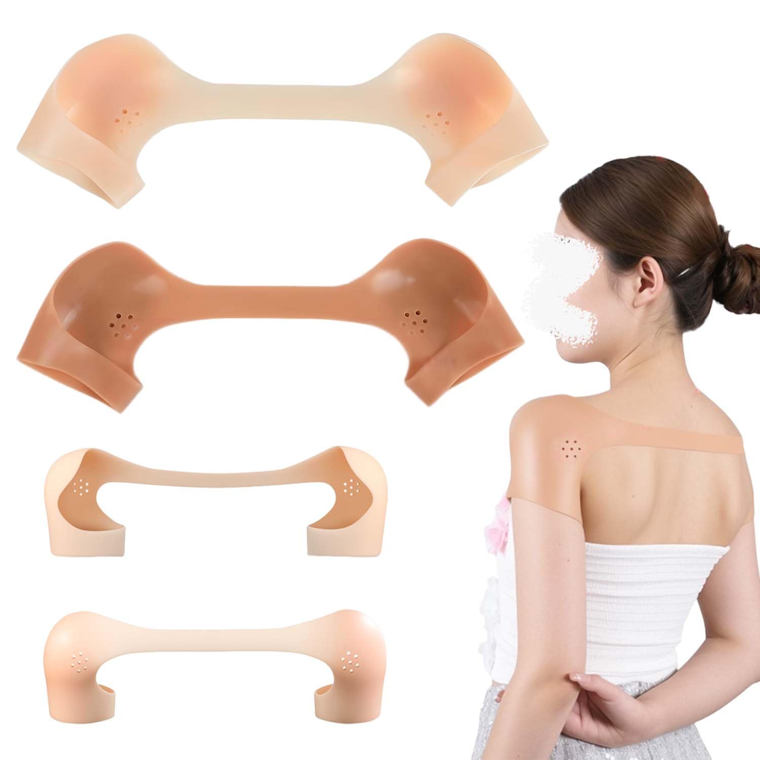 Silicone Shoulder Pads for Narrow Sloping and Prevent Shoulder Support for Both Formal Suit Widen Perfect for Entrance and Day Gifts Size Shoulders,