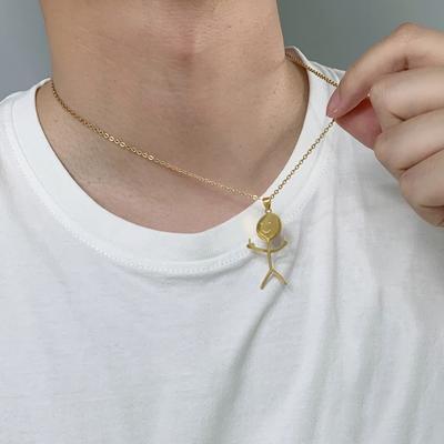 Náhrdelník s príveskom Geometrický lesklý lesklý Osobnosť Jednoduché galvanické pokovovanie Šaty z nehrdzavejúcej ocele Muži Ženy