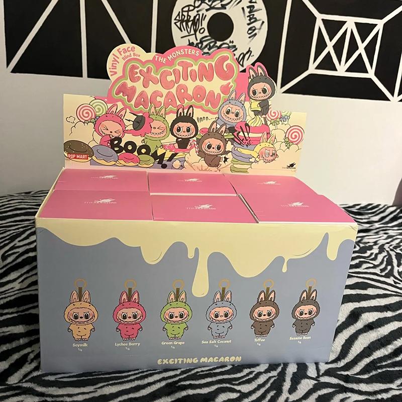 LABUBU Καρδιά Μακαρόν Βινυλιακή Σειρά Προσώπου Έκπληξη Blind Box Tide Play Κορίτσι Δώρο Χειροποίητα Στολίδια Διακόσμηση Κούκλα Αυτοκινήτου Έκπληξη Blind Box