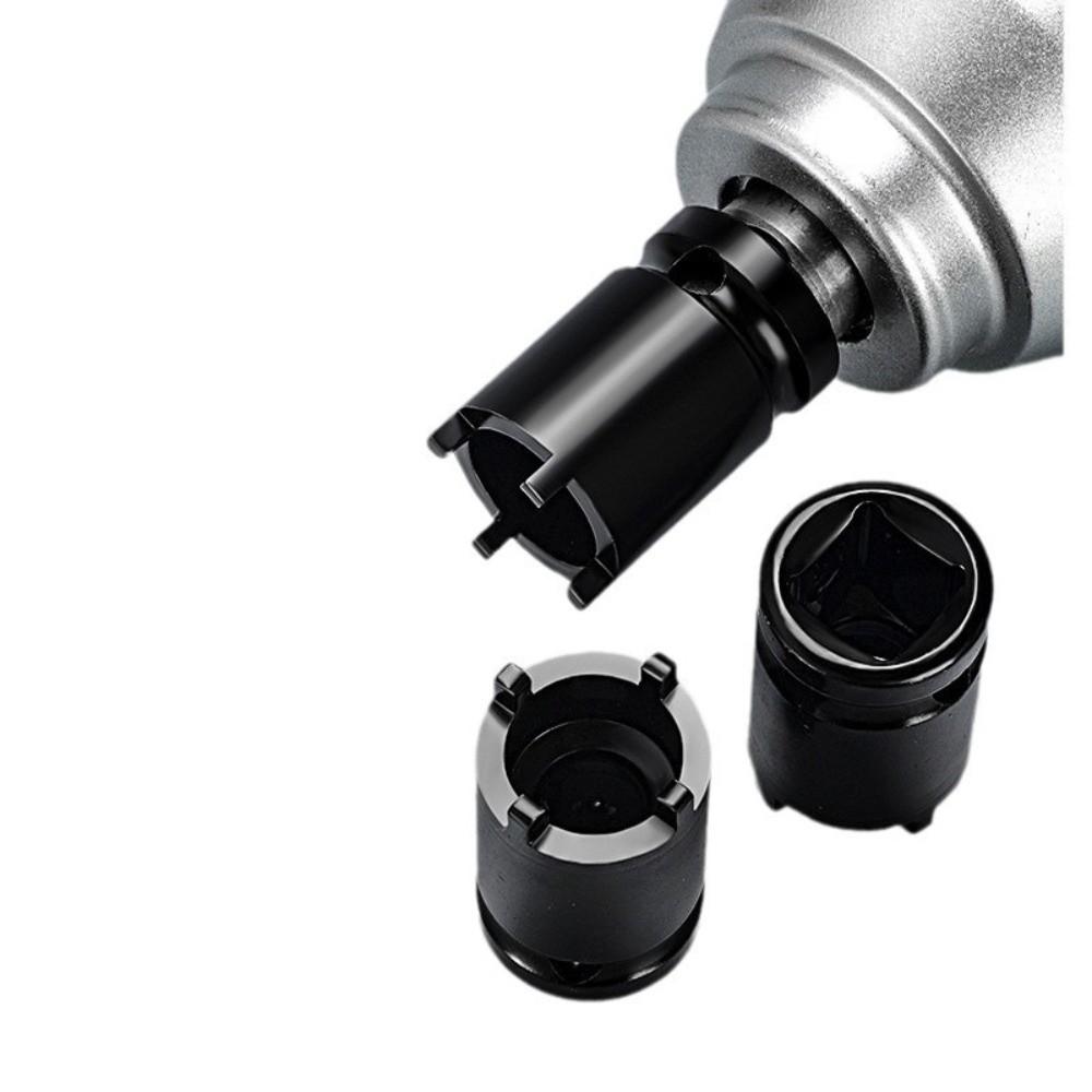Black Lock Nut Socket 4 Pin Center Axle Socket Swingarm Lock Nut Tool  Electric Dirt Bike Repair