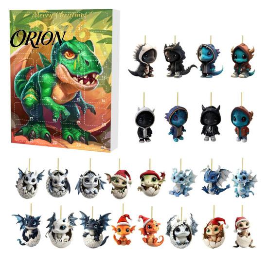 Exquisite Christmas Gift Box Dragon Advent Calendars 2026, 24 Days Countdown Calendar with Acrylic Hanging Ornaments Ornaments, Collectible